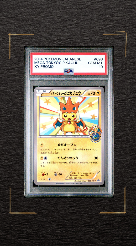 PSA 10 Mega tokyo's Pikachu 098/XY-P XY Promo 2014 Japanese Pokemon Card