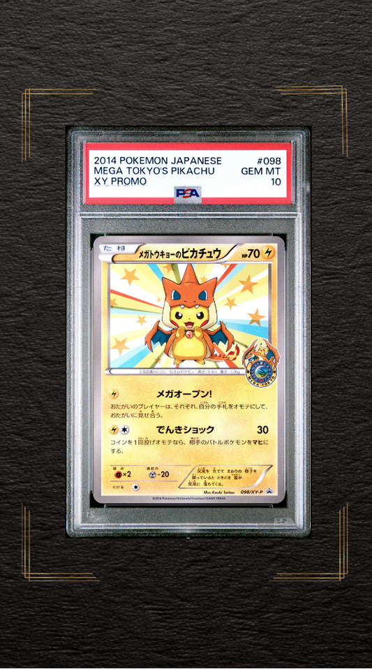 PSA 10 Mega tokyo's Pikachu 098/XY-P XY Promo 2014 Japanese Pokemon Card